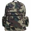 Army Navy Store Bags Woodland Camouflage - Water Resistant Deluxe Travel Day Pack - Nylon