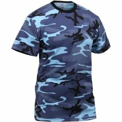 Rothco Shirts Sky Blue Camouflage - Kids Military T-Shirt