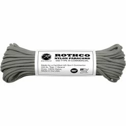 Rothco Foliage Green - Military Grade 550 LB Tested Type III Paracord Rope 100' - Nylon USA Made Paracord / Rope / Rappelling Gear