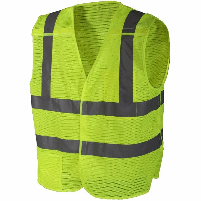 Army Navy Store Vests Safety Green - Reflective 5 Point Breakaway Vest 3 Army Navy Store Vests Safety Green - Reflective 5 Point Breakaway Vest