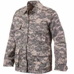 Rothco ACU Digital Camouflage - Military BDU Shirt - Cotton Polyester Twill Shirts