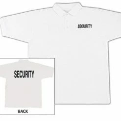 Rothco White - Two Sided Law Enforcement SECURITY Golf Shirt