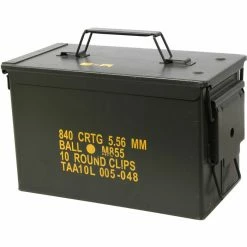 Rothco Hunting / Shooting Gear .50 Cal. Metal Ammo Can - Original US Military Surplus Used M2A1
