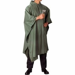 Rothco Olive Drab - GI Enhanced Military Style Poncho - Polyester Ripstop