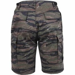 Rothco Tiger Stripe Camouflage - Military Cargo BDU Shorts - Polyester Cotton Twill