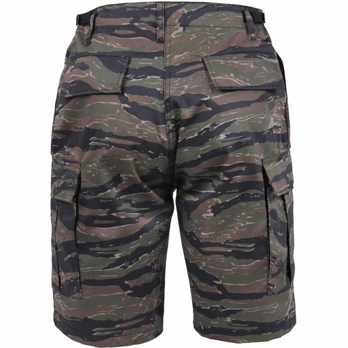 Rothco Tiger Stripe Camouflage - Military Cargo BDU Shorts - Polyester Cotton Twill 3 Rothco Tiger Stripe Camouflage - Military Cargo BDU Shorts - Polyester Cotton Twill