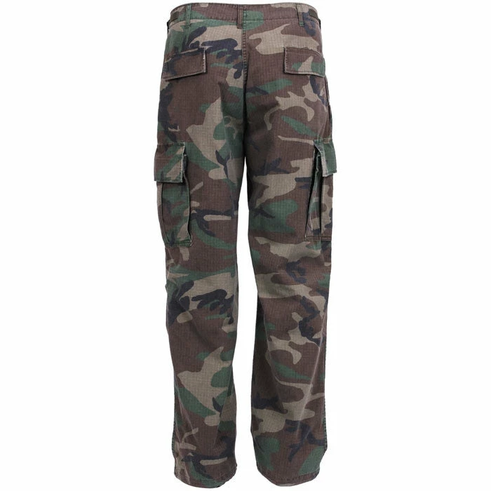 Rothco Woodland Camouflage - Military Vintage Vietnam Fatigue Pants 3 Rothco Woodland Camouflage - Military Vintage Vietnam Fatigue Pants