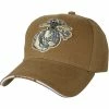 Rothco Headwear Coyote Brown - Globe & Anchor Military Low Profile Adjustable Baseball Cap