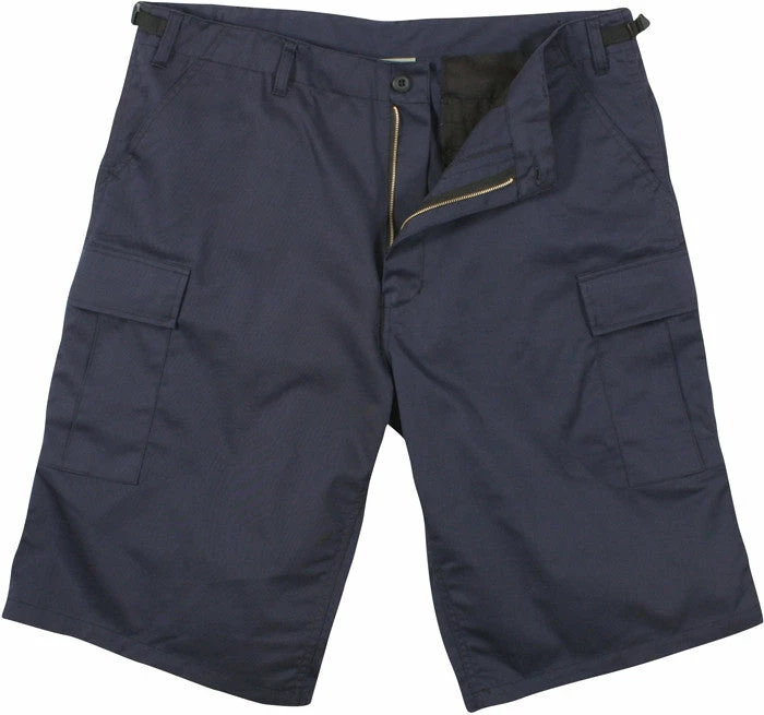 Rothco Navy Blue - Military Long Cargo BDU Shorts - Polyester Cotton Twill 3 Rothco Navy Blue - Military Long Cargo BDU Shorts - Polyester Cotton Twill