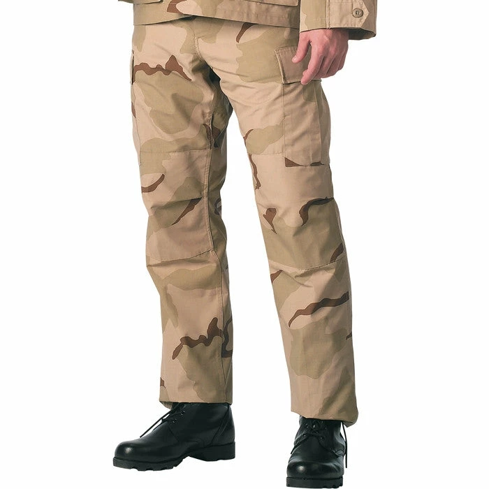 Rothco Tri-Color Desert Camouflage - Military SWAT Cloth BDU Pants - Polyester Cotton Ripstop 3 Rothco Tri-Color Desert Camouflage - Military SWAT Cloth BDU Pants - Polyester Cotton Ripstop