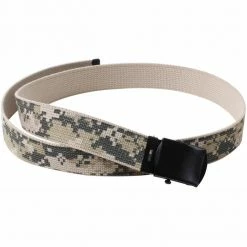 Rothco ACU Digital Camouflage - Military Web Belt With Black Buckle Belts / Suspenders