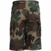 Rothco Woodland Camouflage - Military Long Cargo BDU Shorts - Polyester Cotton Twill