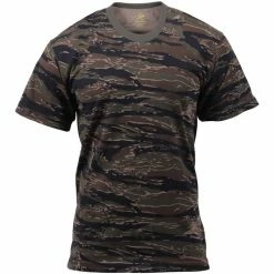 Rothco Shirts Tiger Stripe Camouflage - Military T-Shirt