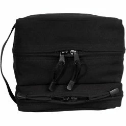 Rothco Black - Dual Compartment Travel And Shave Kit Bag - Cotton Canvas
