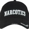 Rothco Black - Law Enforcement NARCOTICS Deluxe Adjustable Cap Headwear
