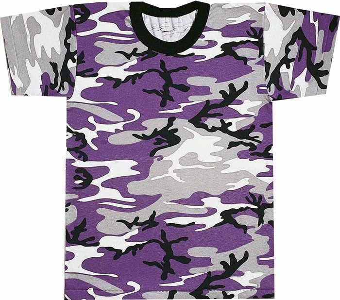 Rothco Ultra Violet Camouflage - Military T-Shirt Shirts 3 Rothco Ultra Violet Camouflage - Military T-Shirt Shirts