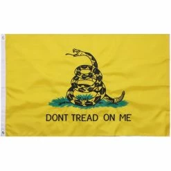 Rothco Yellow - Deluxe Don't Tread On Me Flag - 3' X 5'