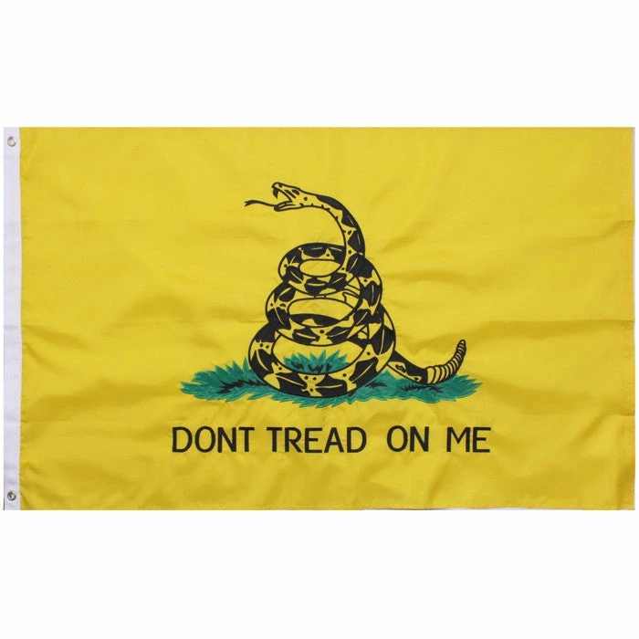 Rothco Yellow - Deluxe Don't Tread On Me Flag - 3' X 5' 3 Rothco Yellow - Deluxe Don't Tread On Me Flag - 3' X 5'