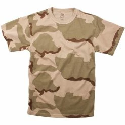 Rothco Shirts Tri-Color Desert Camouflage - Kids Military T-Shirt