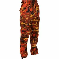 Rothco Savage Orange Camouflage - Military BDU Pants - Polyester Cotton Twill