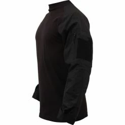 Rothco Black - Military Tactical Lightweight Flame Resistant Combat Shirt