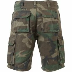 Rothco Woodland Camouflage - Military Vintage Paratrooper Cargo Shorts