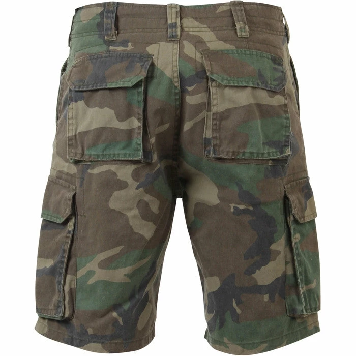 Rothco Woodland Camouflage - Military Vintage Paratrooper Cargo Shorts 3 Rothco Woodland Camouflage - Military Vintage Paratrooper Cargo Shorts