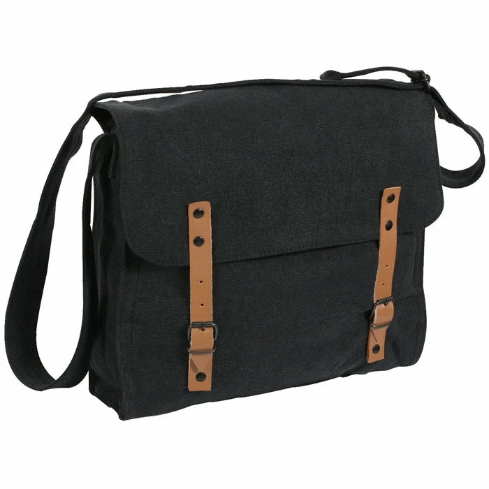Rothco Bags Black - Classic Vintage Medic Shoulder Bag 3 Rothco Bags Black - Classic Vintage Medic Shoulder Bag